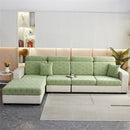 Orange & white jacquard velvet sofa seat covers living room protector