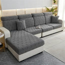 Orange & white jacquard velvet sofa seat covers living room protector