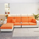 Orange & white jacquard velvet sofa seat covers living room protector