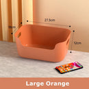 Orange yellow & teal plastic desktop storage basket office organizer