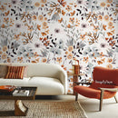 Giant Flowers & Leaves Wallpaper - Nursery Wallpaper