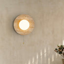 Orbal Travertine Wall Lamp