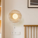 Orbal Travertine Wall Lamp