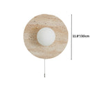 Orbal Travertine Wall Lamp
