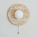 Orbal Travertine Wall Lamp