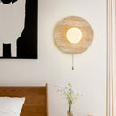 Orbal Travertine Wall Lamp