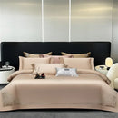 Orchid jacquard embroidery egyptian cotton bedding set bedroom