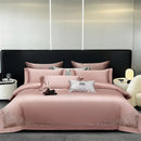 Orchid jacquard embroidery egyptian cotton bedding set bedroom