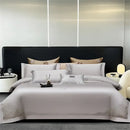 Orchid jacquard embroidery egyptian cotton bedding set bedroom