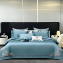 Orchid jacquard embroidery egyptian cotton bedding set bedroom