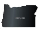 Metal Oregon Wall Art - Custom Metal US State Sign - 14 Color Options
