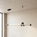 Organic Alabaster Linear Pendant Light