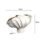 DecorBites™ Ceramic Wavy Flower Vase - Home Decoration and Storage Organization