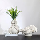 DecorBites™ Ceramic Wavy Flower Vase - Home Decoration and Storage Organization