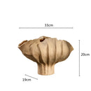 DecorBites™ Ceramic Wavy Flower Vase - Home Decoration and Storage Organization