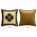 Oriental bamboo black gold pillow covers living room decor