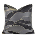 Oriental gold floral jacquard pillow cover living room art case