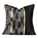 Oriental gold floral jacquard pillow cover living room art case