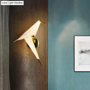 DecorBites™ Origami Bird LED Wall Sconce in Gold: Warm/White Bedroom Lighting Fixture