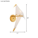 DecorBites™ Origami Bird LED Wall Sconce in Gold: Warm/White Bedroom Lighting Fixture