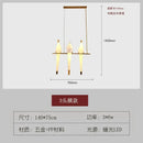 Origami crane bird design led pendant light dining room white gold
