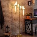 Origami gold bird led floor lamp for living room