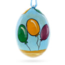 Labrador Retriever Dog with Balloons Wooden Christmas Ornament 3 Inches