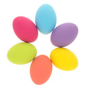 6 Colorful Ceramic Easter Eggs 2.2 Inches