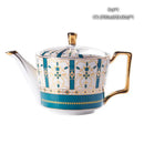 DecorBites™ Bone China Tea Pot: Elegant European Porcelain Coffee Pot for Tea Lovers.