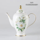 DecorBites™ Bone China Tea Pot: Elegant European Porcelain Coffee Pot for Tea Lovers.