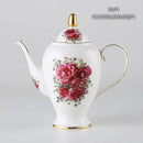 DecorBites™ Bone China Tea Pot: Elegant European Porcelain Coffee Pot for Tea Lovers.