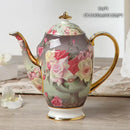 DecorBites™ Bone China Tea Pot: Elegant European Porcelain Coffee Pot for Tea Lovers.