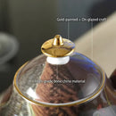 DecorBites™ Bone China Tea Pot: Elegant European Porcelain Coffee Pot for Tea Lovers.