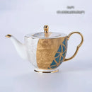 DecorBites™ Bone China Tea Pot: Elegant European Porcelain Coffee Pot for Tea Lovers.