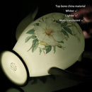 DecorBites™ Bone China Tea Pot: Elegant European Porcelain Coffee Pot for Tea Lovers.