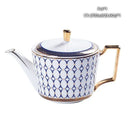 DecorBites™ Bone China Tea Pot: Elegant European Porcelain Coffee Pot for Tea Lovers.