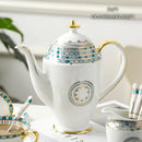 DecorBites™ Bone China Tea Pot: Elegant European Porcelain Coffee Pot for Tea Lovers.