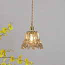Ornate amber copper led pendant light for café and dining room