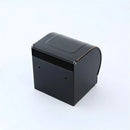 Ornate black carved aluminum toilet paper holder bathroom rack