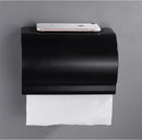 Ornate black carved aluminum toilet paper holder bathroom rack
