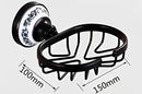 Ornate black & white bathroom accessories set wrought iron towel rack