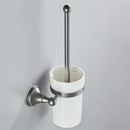 Ornate brushed nickel gray bathroom accessories set – bathroom
