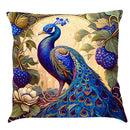 Ornate cat design linen pillowcase – living room cushion cover