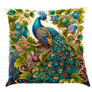 Ornate cat design linen pillowcase – living room cushion cover