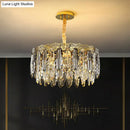 Crystal Leaf Pendant Light