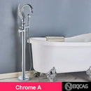 Ornate gold dragon freestanding bathtub faucet bathroom handshower