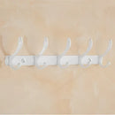 Ornate gold & white ceramic bathroom accessories set