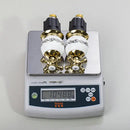 Ornate gold & white porcelain bathroom faucet set