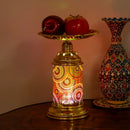 Ornate golden mosaic fruit platter desk lamp bedroom night light