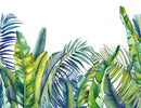 Modish Green Palm Leaves Wallpaper